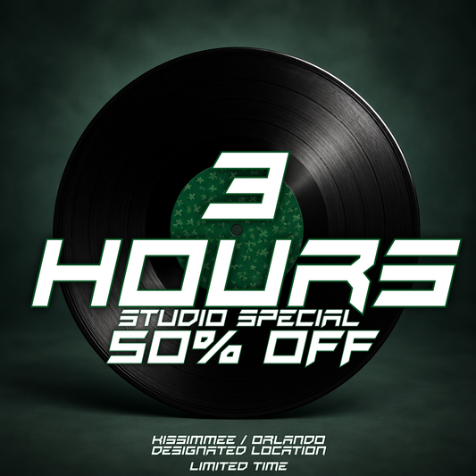 Limited-Time 3-Hour Recording Studio Session